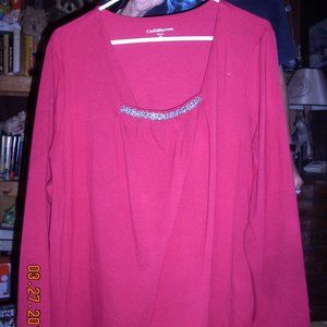 Croft and Barrow Women's plus sized long sleeve bl